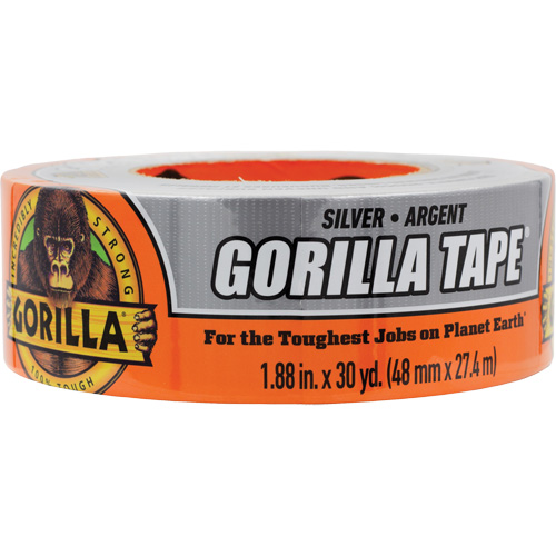 Duct Tape, 17 mils, Silver, 48 mm (2") x 27.43 m (90') Equipex