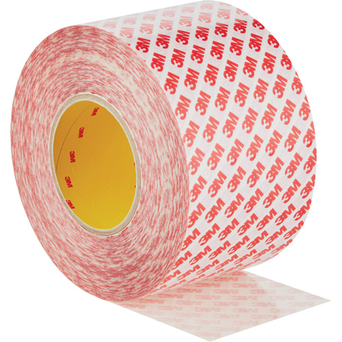 Double-Sided Adhesive Tape, Polyester, 100 mm (3.93") W x 50 m (164') L, 8 mils Thick Equipex