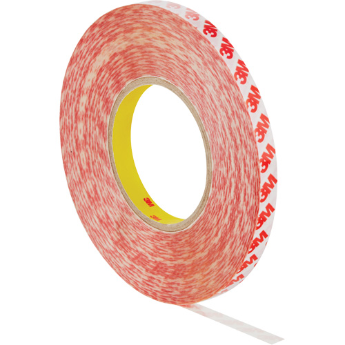 Ruban adh&eacute;sif double face, Polyester, 12 mm (0,47") la x 50 m (164') lo, 8 mils &eacute;pais Equipex