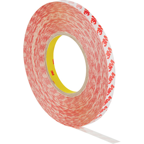 Double-Sided Adhesive Tape, Polyester, 19 mm (0.75") W x 50 m (164') L, 8 mils Thick Equipex