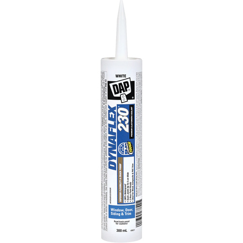 Scellant en &eacute;lastom&egrave;re de qualit&eacute; sup&eacute;rieure Dynaflex 230, 300 ml, Cartouche, Blanc Equipex