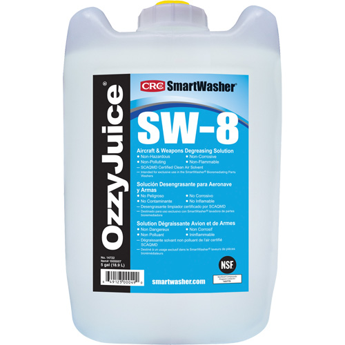 Solution de d&eacute;graissage pour avions et armes SW-8 SmartWasher Ozzyjuice, Cruche Equipex