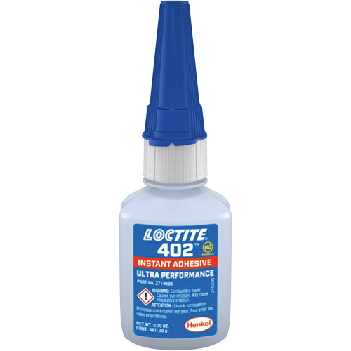 402 Instant Adhesive, Clear, Bottle, 20 g Equipex