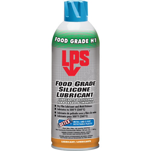 Detex&reg; Food Grade Silicone Lubricant, Aerosol Can Equipex