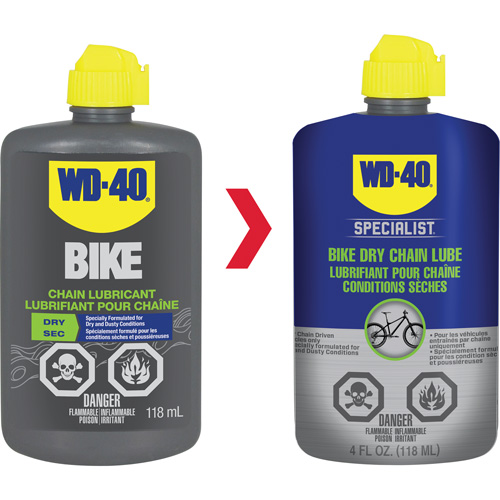 Lubrifiant sec pour chaîne de v&eacute;lo, Bouteille Equipex
