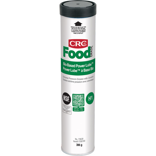 FoodGrade Bio Based Power Lube Extreme Pressure Grease with Ceramic, Cartridge Equipex