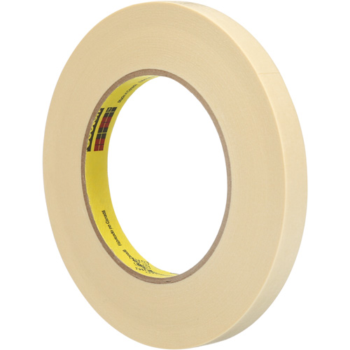 Scotch&reg; High-Performance Masking Tape 232, 12 mm (1/2") x 55 m (180'), Tan Equipex
