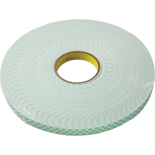 Double-Coated Urethane Foam Tape, 33 m (108') L x 9.5 mm (3/8") W, 60 mils, Urethane Equipex
