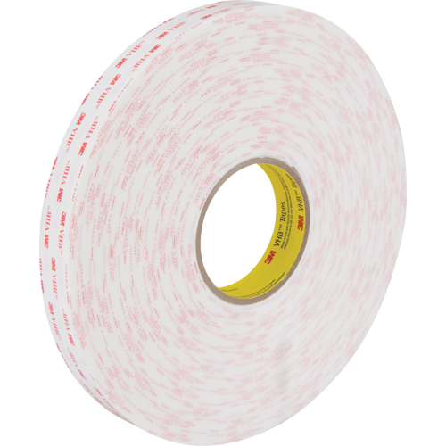 VHB Tape 4950, 33 m (108') L x 25.4 mm (1") W, 45 mils, Acrylic Equipex