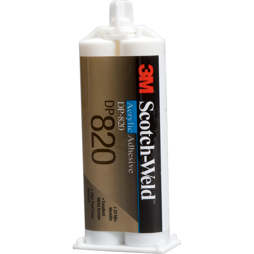 Adh&eacute;sif acrylique Scotch-Weld, Deux composants, Cartouche double, 400 ml, Blanc cass&eacute; Equipex