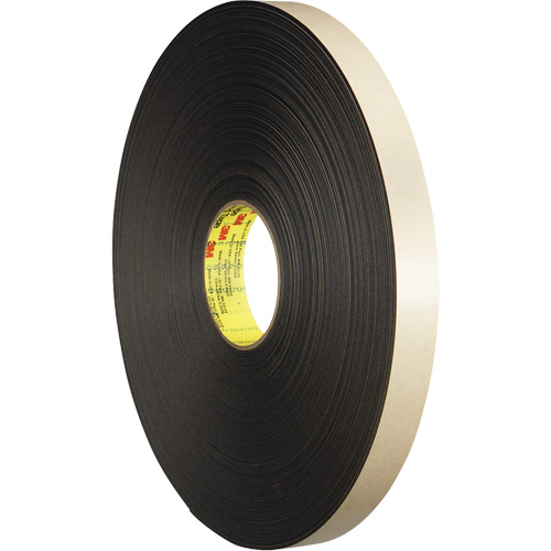 Double-Coated Foam Tape, 66 m (216') L x 12.7 mm (1/2") W, 31 mils, Polyethylene Equipex