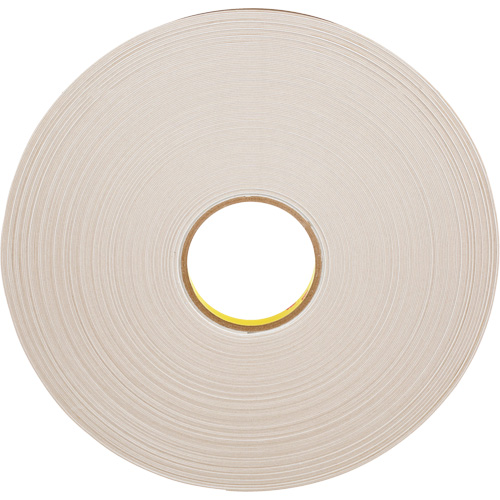 Double-Coated Foam Tape, 66 m (216') L x 12.7 mm (1/2") W, 31 mils, Polyethylene Equipex
