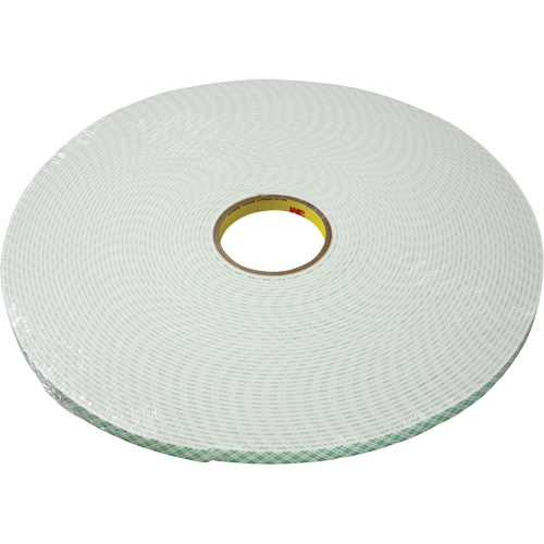Double-Coated Urethane Foam Tape, 16.5 m (54') L x 25.4 mm (1") W, 25 mils, Urethane Equipex