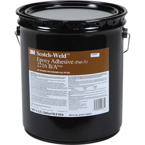 Scotch-Weld Adhesive, 5 gal., Pail, Two-Part, Grey Equipex