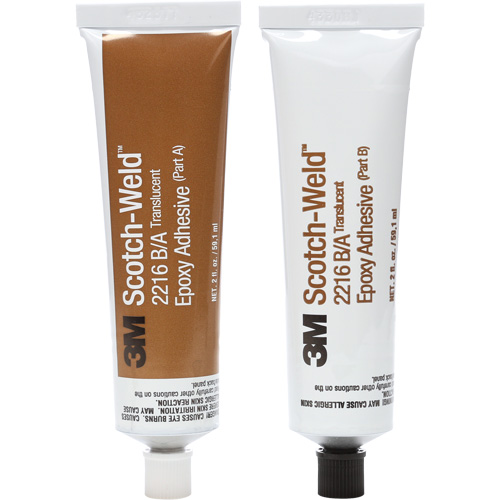 Scotch-Weld Adhesive, 2 fl. oz., Kit, Two-Part, Translucent Equipex
