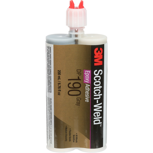 Scotch-Weld Adhesive, 200 ml, Cartridge, Two-Part, Grey Equipex