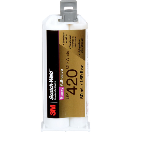 Scotch-Weld Adhesive, 1.25 fl. oz., Cartridge, Two-Part, Off-White Equipex