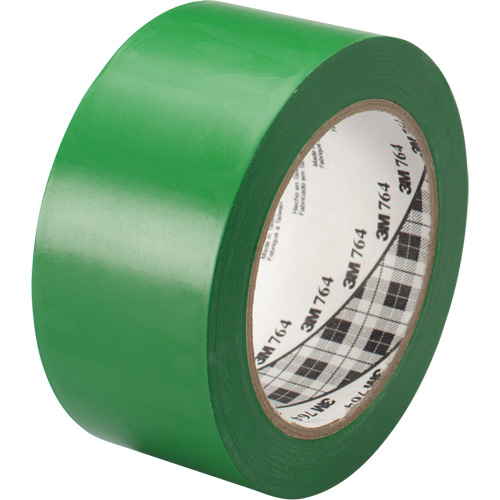 Ruban en vinyle pour travaux g&eacute;n&eacute;raux 764, 25,4 mm (1") la x 32,9 m (108') lo, 5 mils, Vert Equipex