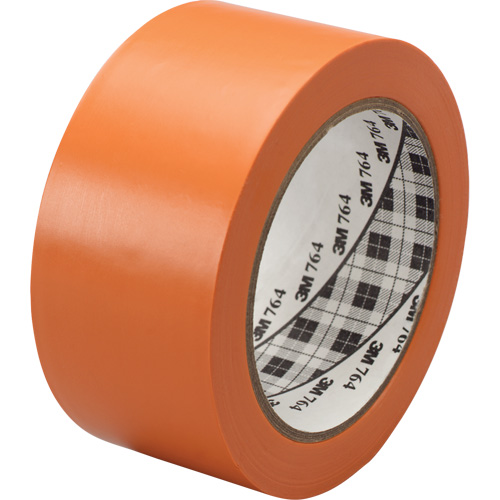 Ruban en vinyle pour travaux g&eacute;n&eacute;raux 764, 25,4 mm (1") la x 32,9 m (108') lo, 5 mils, Orange Equipex