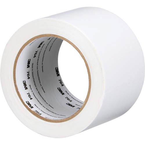 764 General-Purpose Vinyl Tape, 76 mm (3") W x 32.9 m (108') L, 5 mils, White Equipex