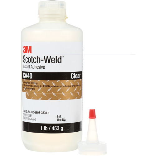 Adh&eacute;sif instantan&eacute; CA5 Scotch-Weld, Transparent, Bouteille, 1 lb Equipex