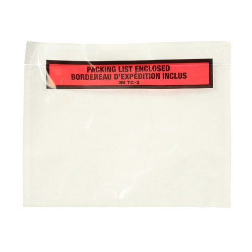 Pochette pour bordereau d'exp&eacute;dition, 7" lo x 5" la, Style Insertion par extr&eacute;mit&eacute; Equipex