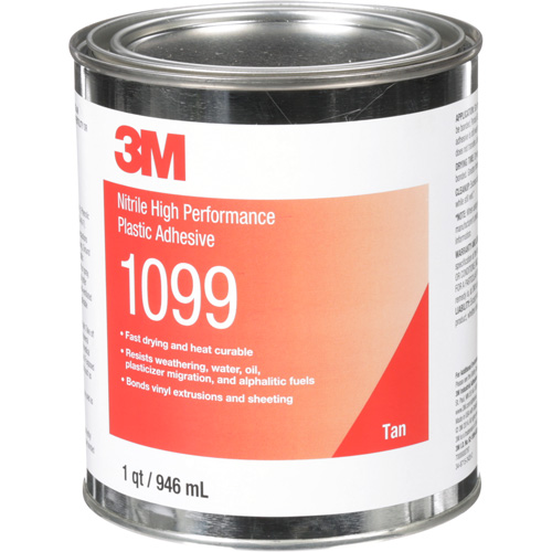 Plastic Adhesive, 946 ml, Can, Tan Equipex