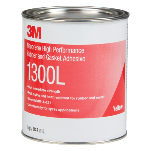 Rubber & Gasket Adhesive, Can, Yellow Equipex