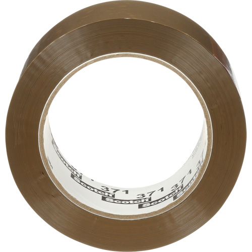 Scotch&reg; Box Sealing Tape 371, Hot Melt Adhesive, 1.9 mils, 48 mm (2") x 100 m (328') Equipex