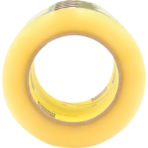 Scotch&reg; Box Sealing Tape 373, Hot Melt Adhesive, 2.5 mils, 72 mm (3") x 100 m (328') Equipex