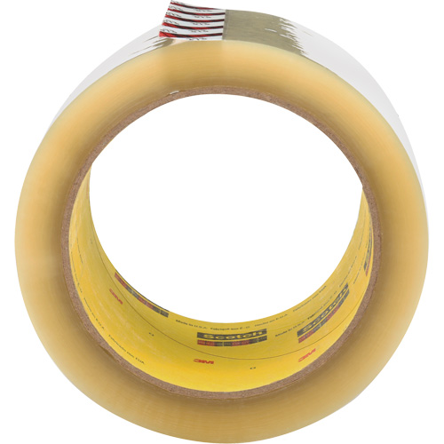 Scotch&reg; Box Sealing Tape 373, Hot Melt Adhesive, 2.5 mils, 72 mm (3") x 50 m (164') Equipex