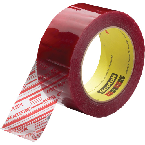 Scotch&reg; Security Message Box Sealing Tape 3779, Acrylic Adhesive, 1.8 mils, 48 mm (2") x 100 m (328') Equipex