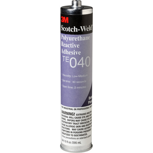 Scotch-Weld PUR Adhesive, 10 oz., Cartridge, Clear Equipex