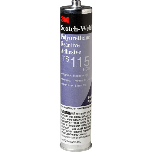 Scotch-Weld PUR Adhesive, 10 oz., Cartridge, Clear Equipex