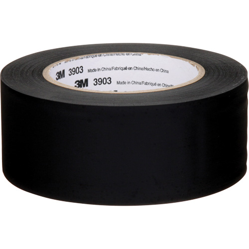 3903 Vinyl Duct Tape, 48 mm (2") W x 45 m (148') L, 6.5 mils, Black Equipex