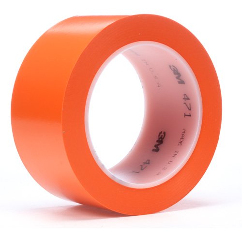 471 Vinyl Tape, 19 mm (3/4") W x 32.9 m (108') L, 5.2 mils, Orange Equipex