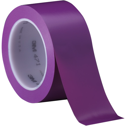 471 Vinyl Tape, 50.8 mm (2") W x 32.9 m (108') L, 5.2 mils, Purple Equipex