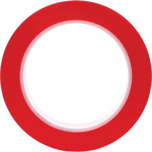 Ruban en vinyle 471, 25,4 mm (1") la x 32,9 m (108') lo, 5,2 mils, Rouge Equipex