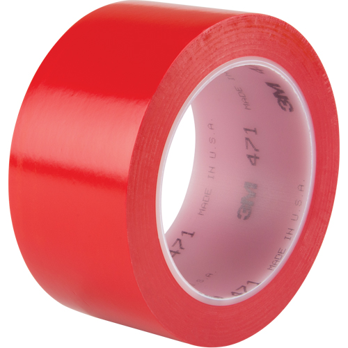 471 Vinyl Tape, 50.8 mm (2") W x 32.9 m (108') L, 5.3 mils, Red Equipex