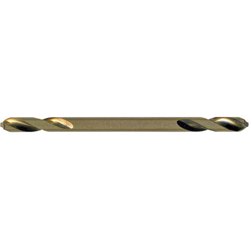 Jet-Kut&reg; Gold Super Premium M2 Twin End Drill Bit, High Speed Steel, 1/8", 1-15/16" L Equipex