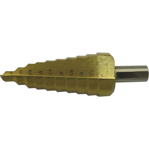 Foret &eacute;tag&eacute; &agrave; 10 &eacute;tages de qualit&eacute; sup&eacute;rieure Jet-Kut, 1/4" - 1", Incr&eacute;ments de 1/32", Acier rapide Equipex