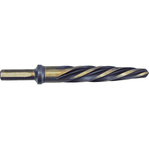 Jet-Kut&reg; Black & Gold Premium Car Reamer, 3/4", Spiral Flute, High Speed Steel, 3-Flat Shank Equipex