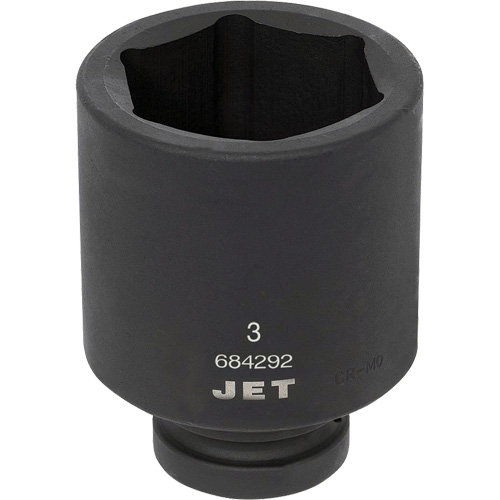 Socket, Impact, 3", 1" Drive, 6 Points, Deep Equipex