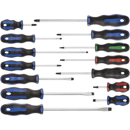 JTSD-14S Jeu de tournevis ergonomiques, 14 m Equipex