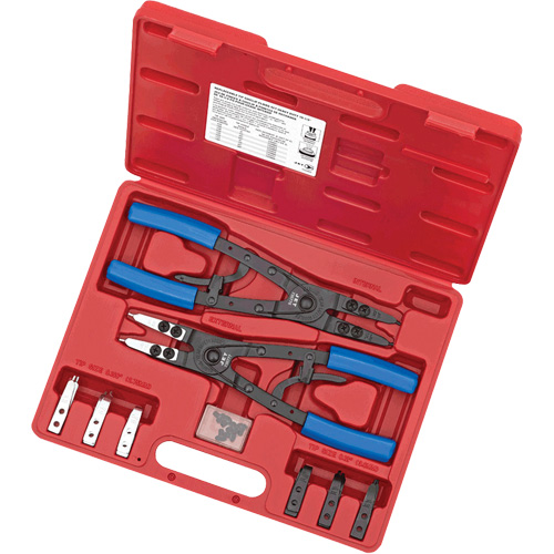 SRP-10S Jeu de pinces &agrave; cliquet pour anneau &eacute;lastique pour usage intensif, 10 Morcea Equipex