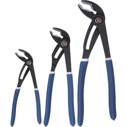 JRWP-3S Jeu de pinces &agrave; cliquet &agrave; bouton-poussoir, 3 Morcea Equipex