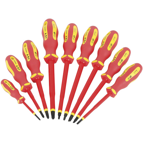 JISD-9S VDE Insulated Screwdriver Set, 9 Pcs. Equipex
