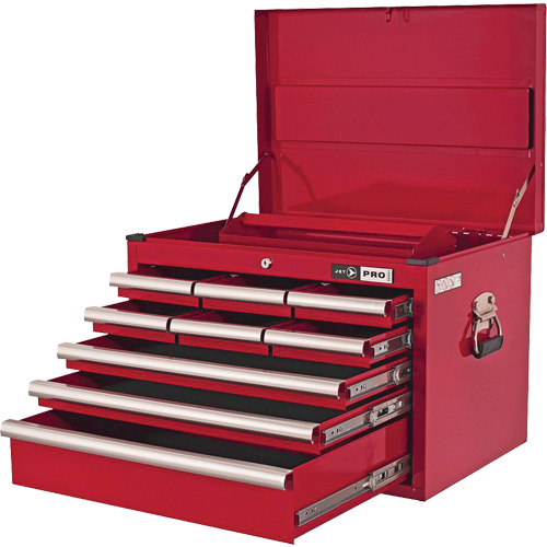 PMC2709 Coffre de m&eacute;canicien s&eacute;rie Pro, 26" la, 9 tiroirs, Rouge Equipex