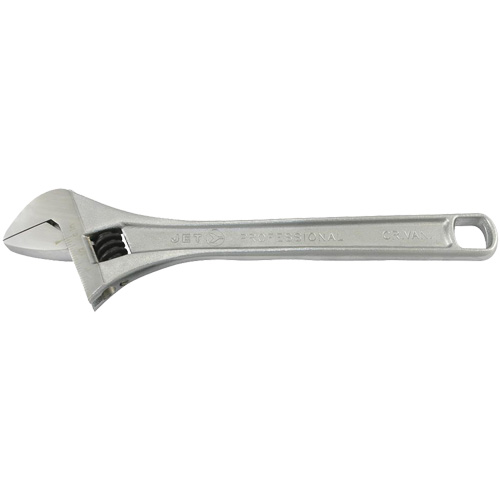 AWP-15 Super Heavy-Duty Professional Adjustable Wrench, 15" L, 2" Max Width, Chrome Equipex