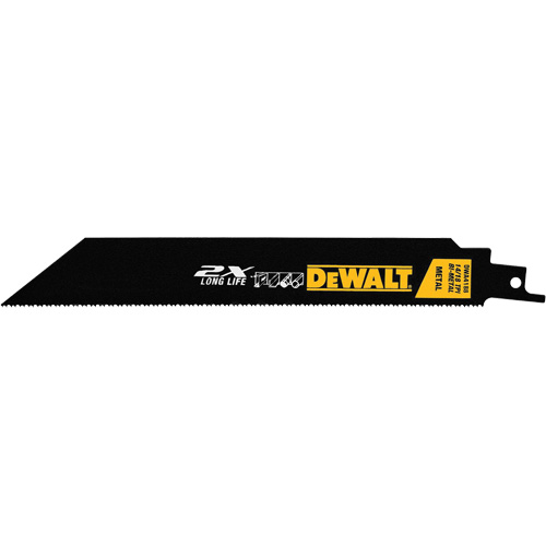 Metal Cutting Reciprocating Saw Blade, Bi-Metal, 14-18 TPI, 8" L x 1" W Equipex